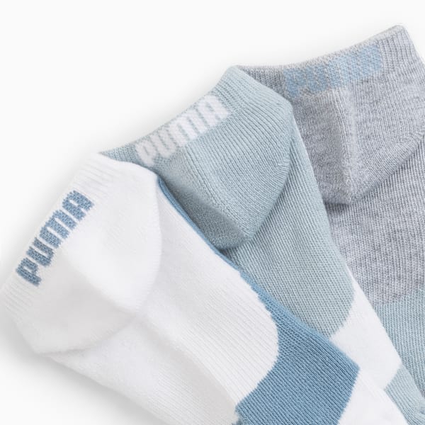 Chaussettes courtes mi-tissu bouclette Femme (6 paires), LT BLUE / PASTEL, extralarge
